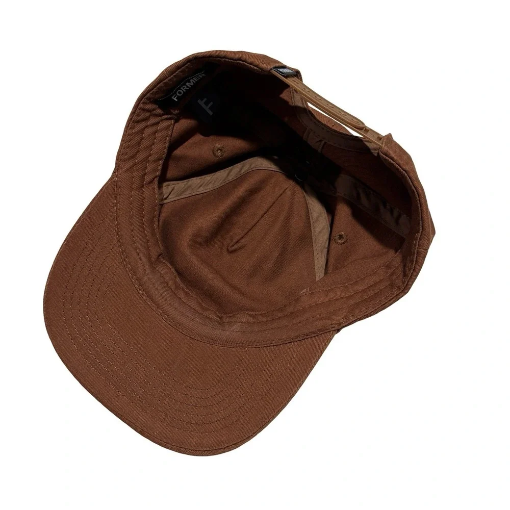 FORMER Men's Spell Out Logo Snap Back Hat Brown Size OSFM